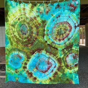 Vibrant Tie-Dye Shower Curtain